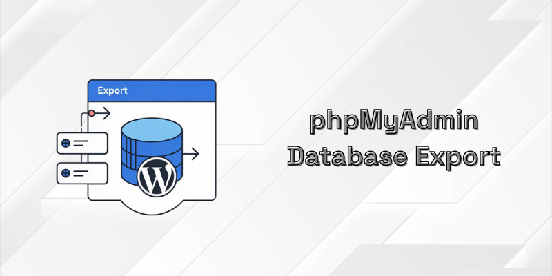 phpMyAdmin Database Export
