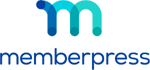 MemberPress logo with a stylized “m” above the word “memberpress” in lowercase letters.